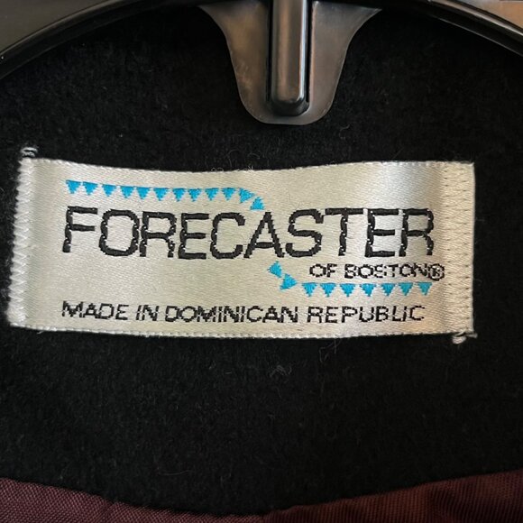 Forecaster Womens Wool Jacket Brown Black Button Up Lined Plus Size 14 Oversized - Picture 6 of 6